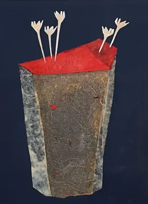 <b>Haren Thakur</b><br>Untitled<br>Mixed Media on Paper board<br>20 x 14 Inches<br>2020