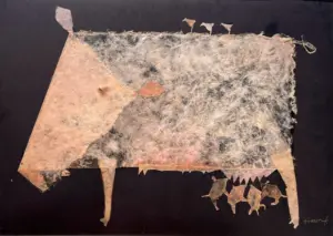 <b>Haren Thakur</b><br>Motherly Affection<br>Mixed Media on Paper Board<br>16 x 22 Inches<br>2018