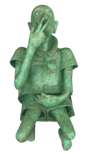 <b>G.Reghu</b><br>Untitled<br>Bronze<br>29 x 15 x 9 Inches<br>Unknown