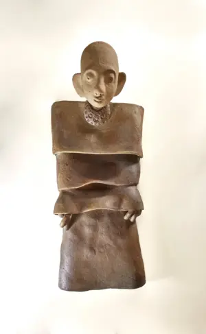 <b>G.Reghu</b><br>Untitled<br>Ceramic<br>9 x 14 x 31 Inches<br>2018