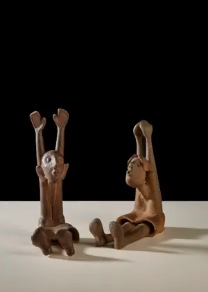 <b>G.Reghu</b><br>Untitled<br>Ceramic<br>10 x 4 x 7 Inches (Each)<br>2017