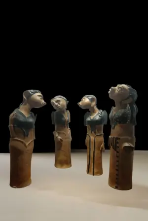 <b>G.Reghu</b><br>Untitled<br>Ceramic<br>42 x 18 x 12 Inches (Each)<br>Unknown