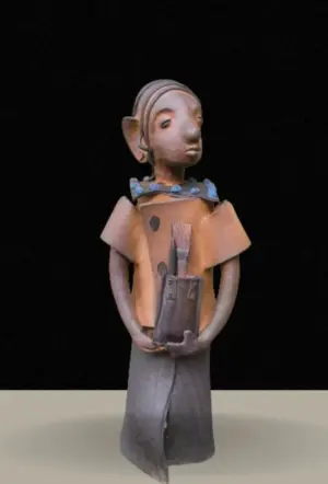 <b>G.Reghu</b><br>Untitled<br>Ceramic<br>26 x 11 x 8 Inches<br>Unknown