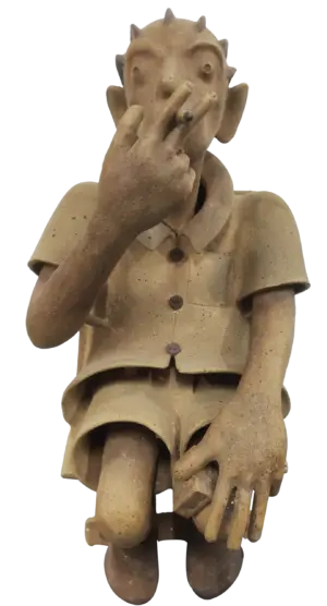 <b>G.Reghu</b><br>Untitled<br>Ceramic<br>22 x 14 x 20 Inches<br>2023