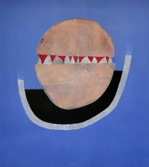 <b> Haren Thakur </b><br>Rock Concerned <br>Mixed Media on Canvas <br>70 x 62.5 Inches<br>2025