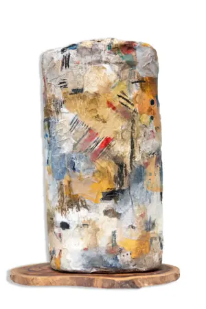 <b> Sharmila Thakur </b><br>Untitled<br>Recycled Media Sculpture <br>11 x 22 x 8 Inches<br>Unknown