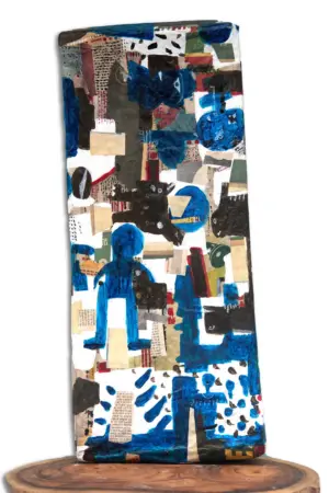 <b> Sharmila Thakur </b><br>Untitled<br>Recycled Media Sculpture <br>10 x 24 x 3 Inches<br>Unknown