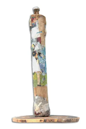 <b> Sharmila Thakur </b><br>Untitled<br>Recycled Media Sculpture <br> 3 x 28 x 5 Inches<br>Unknown