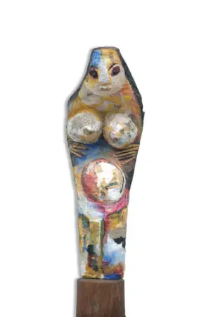 <b> Sharmila Thakur </b><br>Untitled<br>Recycled Media Sculpture <br> 9 x 26 x 4 Inches<br>Unknown