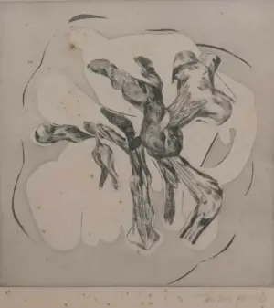 <b>Jeram Patel</b><br>Untitled<br>Etching on Paper<br> 18 x 13 Inches<br>Unknown