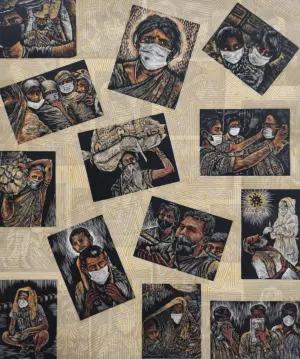 <b>Rahul Dhiman</b><br>Expression of - 2020<br>Unique Print<br>20 x 24 Inches<br>2024