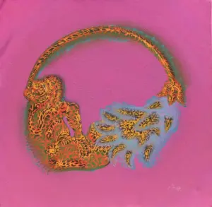 <b>B. O. Shailesh</b><br>Limberness<br>Acrylic on Canvas<br>36 x 36 Inches<br>Unknown