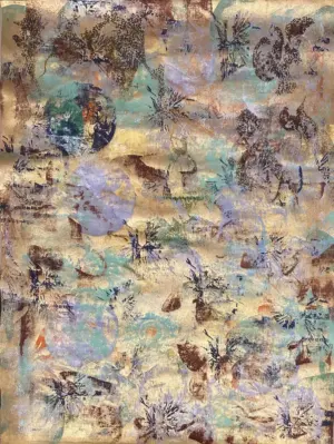 <b>Jacob Jebraj</b><br>Gnesis<br>Acrylic on Canvas<br>24 x 36 Inches<br>Unknown