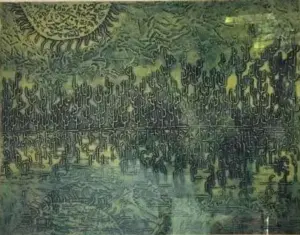 <b>K. S. Gopal</b><br>Landscape<br>Collograph<br>14.1 x 18 Inches<br>Unknown