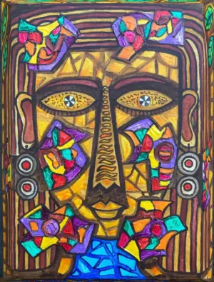 <b>S.Saravanan</b><br>Dream<br>Acrylic on Canvas<br>9 x 12 Inches<br>Unknown