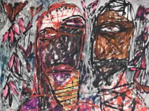 <b>Jaya Ganguly</b><br>Untitled<br>Mixed Media on Paper<br>20.5 x 29 Inches<br>1986