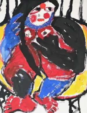 <b>Jaya Ganguly</b><br>Untitled<br>Mixed Media on Paper<br>29 x 21 Inches<br>1984