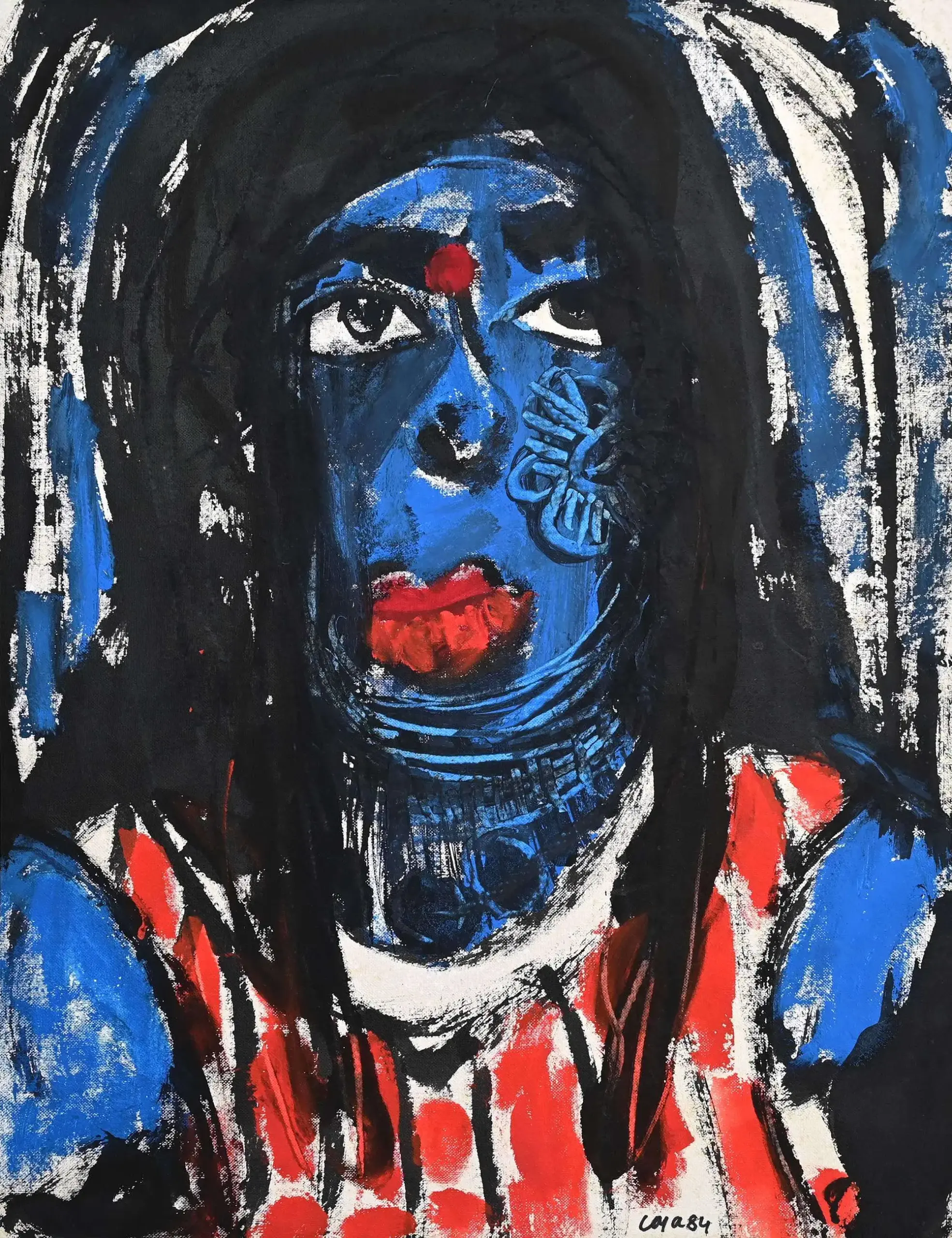 <b>Jaya Ganguly</b><br>Untitled<br>Mix Media on Paper<br>29 x 21 Inches<br>1984