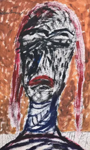 <b>Jaya Ganguly</b><br>Untitled<br>Mixed Media on Paper<br> 21.5 x 12 Inches<br>1986