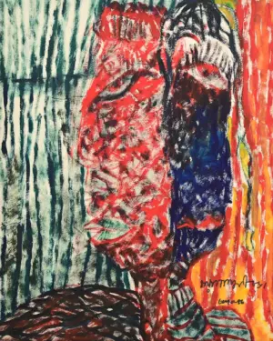 <b>Jaya Ganguly</b><br>Untitled<br>Mixed Media on Paper<br> 20.5 x 16.5 Inches<br>1986