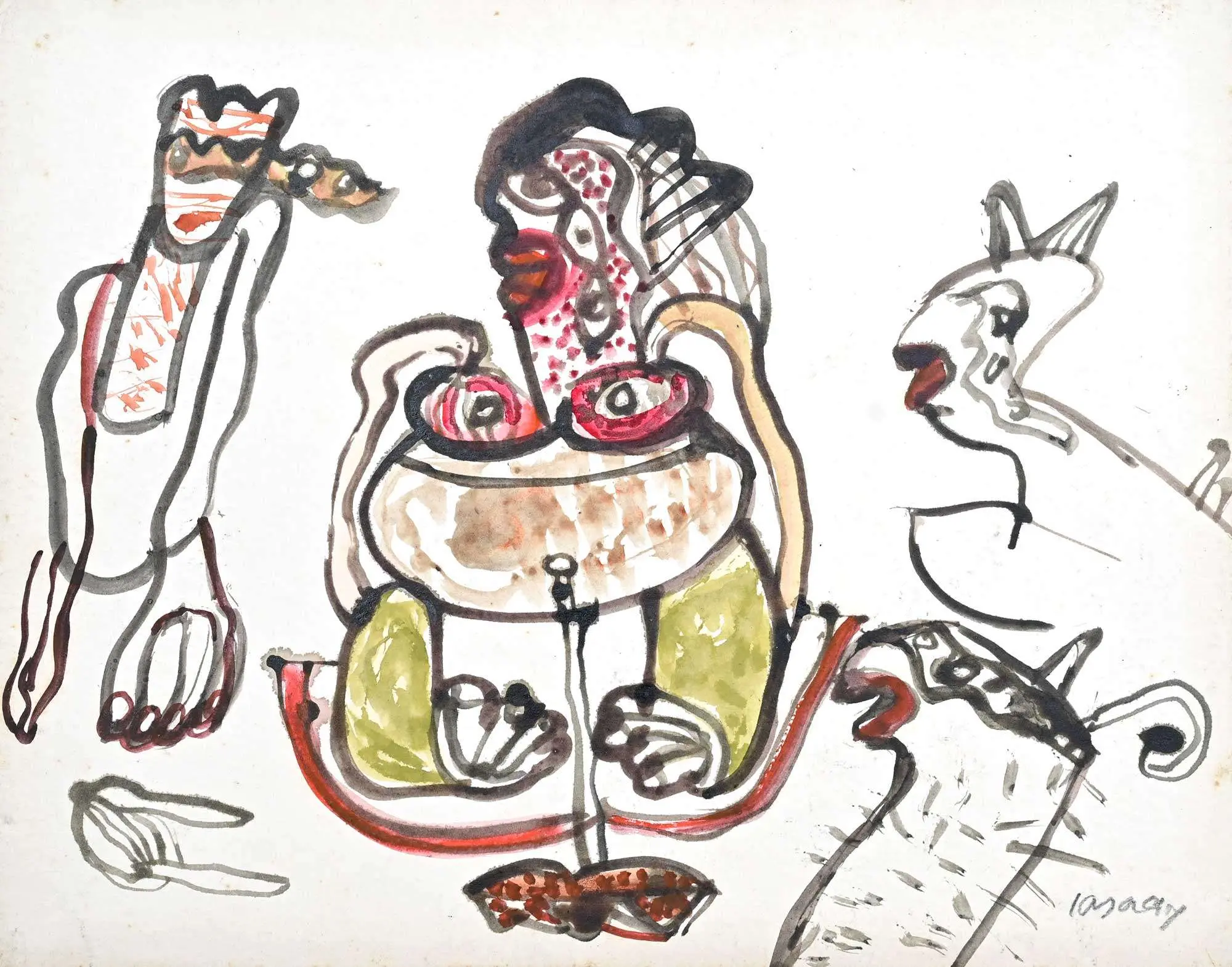 <b>Jaya Ganguly</b><br>Untitled<br>Mix Media on Paper<br> 11 x 14 Inches<br>1997