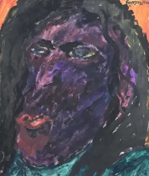 <b>Jaya Ganguly</b><br>Untitled<br>Mixed Media on Paper<br>11 x 9 Inches<br>1985