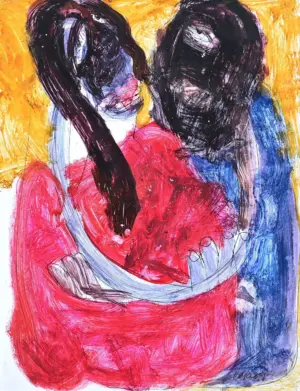 <b>Jaya Ganguly</b><br>Untitled<br>Mixed Media on Paper<br> 10.5 x 8 Inches<br>Circa. 1980's