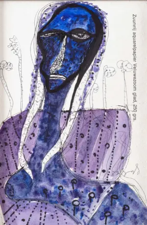 <b>Jaya Ganguly</b><br>Untitled<br>Mixed Media on Paper<br> 8.5 x 5.5 Inches<br>Circa. 2000-2010