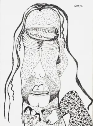 <b>Jaya Ganguly</b><br>Untitled<br>Pen & Ink on Paper<br> 12.4 x 9.3 Inches<br>2005