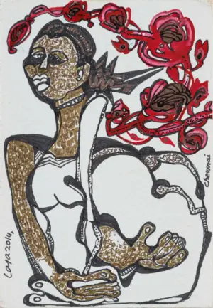 <b>Jaya Ganguly</b><br>Untitled<br>Mixed Media on Paper<br> 7 x 5 Inches<br>2014