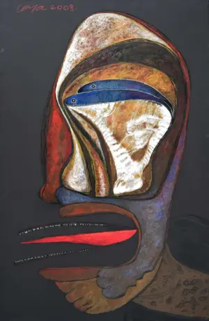 <b>Jaya Ganguly</b><br>Untitled<br>Acrylic on Canvas<br>60 x 38 Inches<br>2008