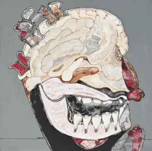 <b>Jaya Ganguly</b><br>Untitled<br>Mixed Media on Canavs<br>24 x 24 Inches<br>Circa. 2000-2010