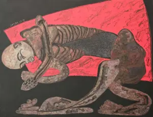 <b>Jaya Ganguly</b><br>Untitled<br>Acrylic on Canvas<br> 46 x 60 Inches<br>2009