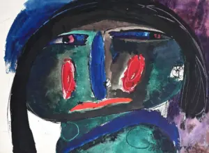 <b>Jaya Ganguly</b><br>Untitled<br>Mixed Media on Paper<br> 22 x 30 Inches<br>1984