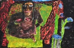 <b>Jaya Ganguly</b><br>Untitled<br>Mixed Media on Paper<br> 11 x 17 Inches<br>1986