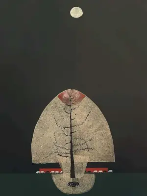 <b>Haren Thakur</b><br>Pastoral Panorama Series<br>Mixed Media on Canvas<br>60 x 50 Inches<br>2024