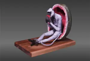 <b>Dhruv Patel</b><br>Untitled<br>Brass<br>17 x 9 x 13.5 Inches<br>2024