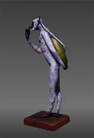 <b>Dhruv Patel</b><br>Untitled<br>Brass<br>8 x 8 x 19 Inches<br>2024