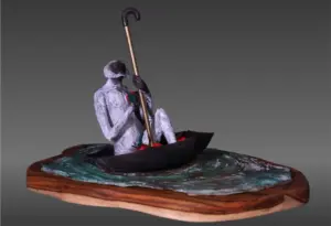 <b>Dhruv Patel</b><br>Untitled<br>Brass<br>23 x 16 x 14 Inches<br>2024