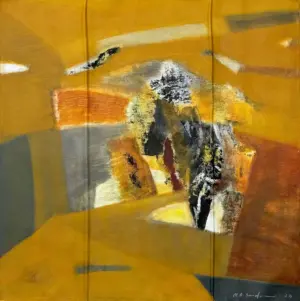 <b>Mukhtar Ahmed Sardar</b><br>Untitled<br>Acrylic on Canvas<br>24 x 24 Inches<br>2024