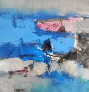 <b>Mukhtar Ahmed Sardar</b><br>Untitled<br>Acrylic on Paper<br>10 x 10 Inches<br>Unknown