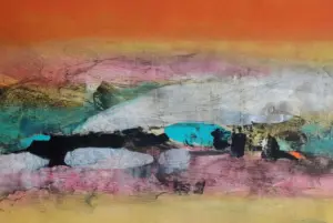 <b>Mukhtar Ahmed Sardar</b><br>Untitled<br>Acrylic on Paper<br>12 x 17.3 Inches<br>Unknown