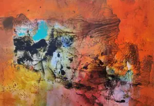 <b>Mukhtar Ahmed Sardar</b><br>Untitled<br>Acrylic on Paper<br>12 x 17.3 Inches<br>Unknown