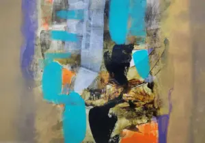 <b>Mukhtar Ahmed Sardar</b><br>Untitled<br>Acrylic on Paper<br>12 x 17.3 Inches<br>Unknown