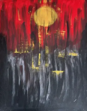 <b>Soham Das</b><br>Untitled<br>Acrylic on Canvas<br>30 x 24 Inches<br>Unknown