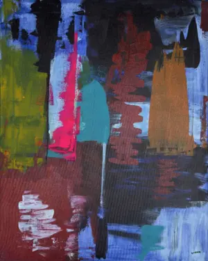 <b>Soham Das</b><br>Untitled<br>Acrylic on Canvas<br>30 x 24 Inches<br>Unknown