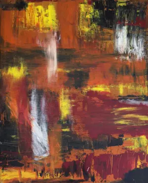 <b>Soham Das</b><br>Untitled<br>Acrylic on Canvas<br>30 x 24 Inches<br>Unknown