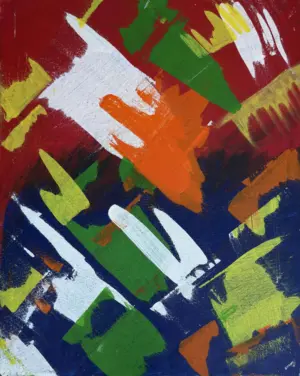 <b>Soham Das</b><br>Untitled<br>Acrylic on Canvas<br>30 x 24 Inches<br>Unknown