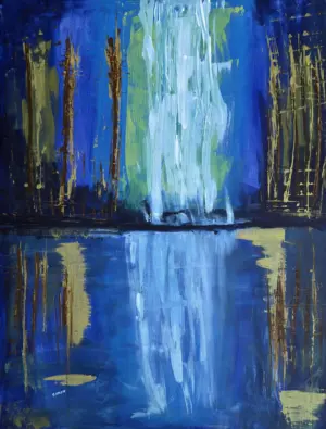 <b>Soham Das</b><br>Untitled<br>Acrylic on Canvas<br>40 x 30 Inches<br>Unknown