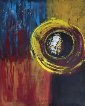 <b>Soham Das</b><br>Untitled<br>Acrylic on Canvas<br>30 x 24 Inches<br>Unknown